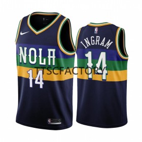 Herren NBA New Orleans Pelicans Trikot Brandon Ingram 14 Nike 2022-23 City Edition Navy Swingman